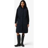 Hunter Quilted Longline Gilet Black