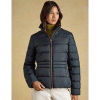 Joules Showerproof Padded Funnel Neck Coat Navy