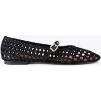 Kurt Geiger Braided Flat Ballet Pumps Black