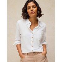 White Stuff Tilly Pure Cotton Collared Shirt White