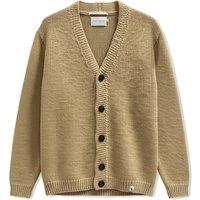 Peregrine Pure Wool V-Neck Cardigan Camel