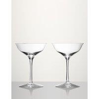 Waterford Set of 2 Elegance Belle Crystal Coupes Clear