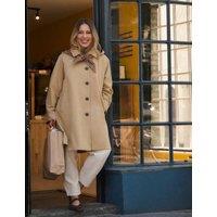 Nobody's Child X Louise Thompson Pure Cotton Hooded Relaxed Trench Coat Beige