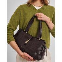 Katie Loxton Faux Leather Shoulder Bag Chocolate