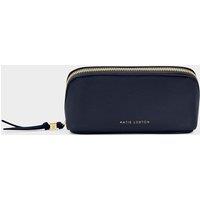 Katie Loxton Faux Leather Make Up Bag Navy