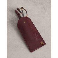 Katie Loxton Faux Leather Patent Crackle Glasses Sleeve Cherry Red