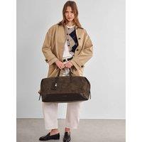 Katie Loxton Faux Suede Weekend Bag Chocolate