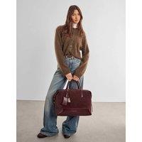 Katie Loxton Faux Suede Weekend Bag Cherry Red