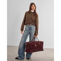 Katie Loxton Faux Suede Weekend Bag Cherry Red