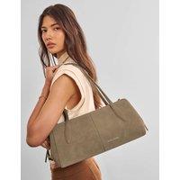 Katie Loxton Faux Suede Structured Shoulder Bag Taupe