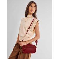 Katie Loxton Faux Leather Camera Cross Body Bag Red