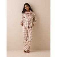 Nobody's Child Pure Cotton Printed Pyjama Set Cream
