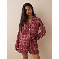 Nobody's Child Pure Cotton Printed Pyjama Shorts Set Red