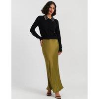 Chinti & Parker Embellished Collar Cardigan with Wool Black