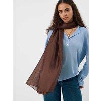 ACCESSORIZE Shimmer Scarf Chocolate