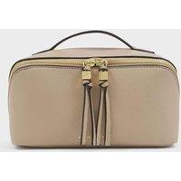 Katie Loxton Faux Leather Fold-Out Makeup & Wash Bag Taupe