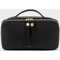 Katie Loxton Faux Leather Fold-Out Makeup & Wash Bag Black