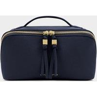 Katie Loxton Faux Leather Fold-Out Makeup & Wash Bag Navy