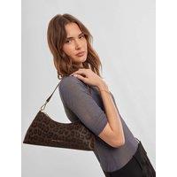 Katie Loxton Animal Print Shoulder Bag Brown Mix