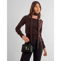 Katie Loxton Faux Leather Mini Vanity Cross Body Bag Black