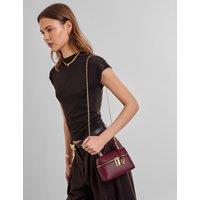 Katie Loxton Faux Leather Mini Vanity Cross Body Bag Cherry Red