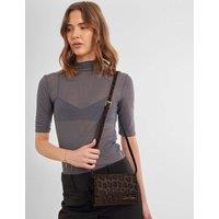Katie Loxton Animal Print Cross Body Bag Brown Mix