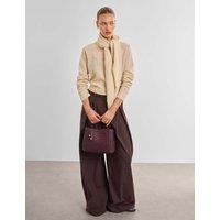 Katie Loxton Faux Leather Woven Top Handle Grab Bag Cherry Red