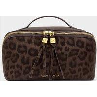 Katie Loxton Leopard Print Makeup Bag Brown Mix