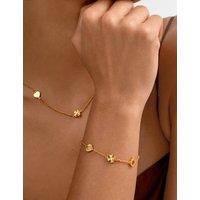 Katie Loxton Gold-Plated Waterproof Lucky Charm Bracelet Gold