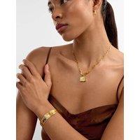 Katie Loxton Gold-Plated Waterproof Textured Bangle Gold