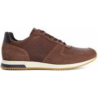 Dune London Leather Trainers Brown