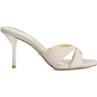 Dune London Sparkle Slip On Stiletto Heel Open Toe Mules Gold