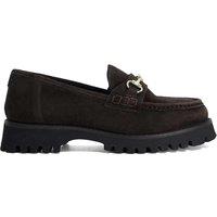 Dune London Suede Slip On Loafers Brown