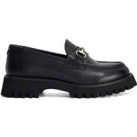 Dune London Suede Slip On Loafers Black