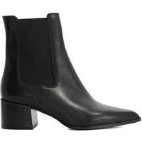 Dune London Leather Pointed Toe Chelsea Boots Black