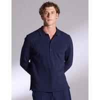 David Gandy Wellwear Pure Cotton Polo Shirt Navy