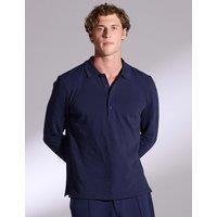David Gandy Wellwear Pure Cotton Polo Shirt Navy