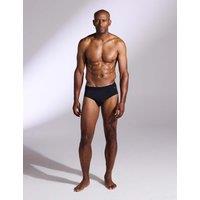 David Gandy Wellwear 3 Pack Cotton Modal Blend Briefs Black