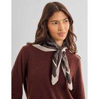 Katie Loxton Satin Multiway Scarf Brown Mix
