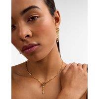 Katie Loxton Gold Coated Link T-Bar Chain Necklace Gold