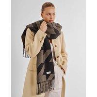 Katie Loxton Houndstooth Blanket Scarf Black Mix