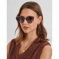 Katie Loxton Cat Eye Sunglasses Brown Mix