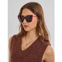 Katie Loxton Oversized Cat Eye Sunglasses Cherry Red