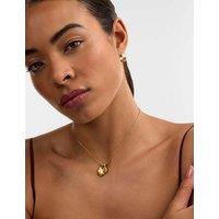 Katie Loxton February Birthstone Amethyst Chain Necklace Gold Mix