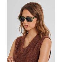 Katie Loxton Rectangle Sunglasses Green