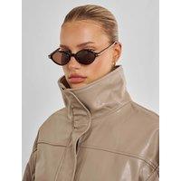 Katie Loxton Slim Oval Sunglasses Brown