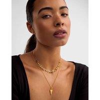 Katie Loxton Gold Plated Link Necklace Gold Mix