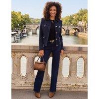 SOSANDAR Mid Rise Wide Leg Jeans Dark Indigo