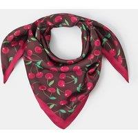 ACCESSORIZE Satin Cherry Print Square Scarf Multi