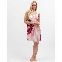 Cyberjammies Cotton Modal Floral Pleat Front Nightie Pink Mix